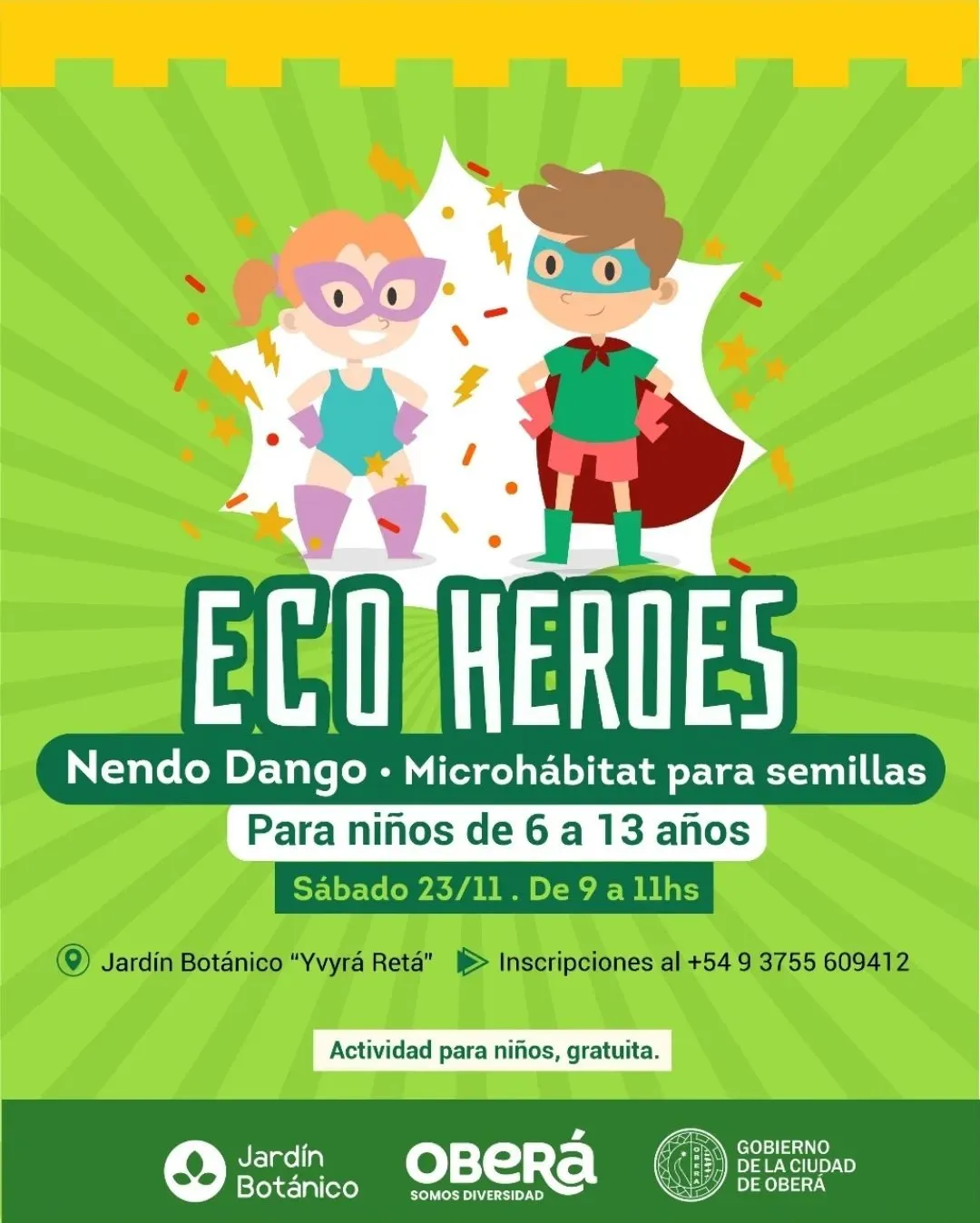 Eco Héroes. Taller de Nando Dengo, como crear una “bomba” de semillas