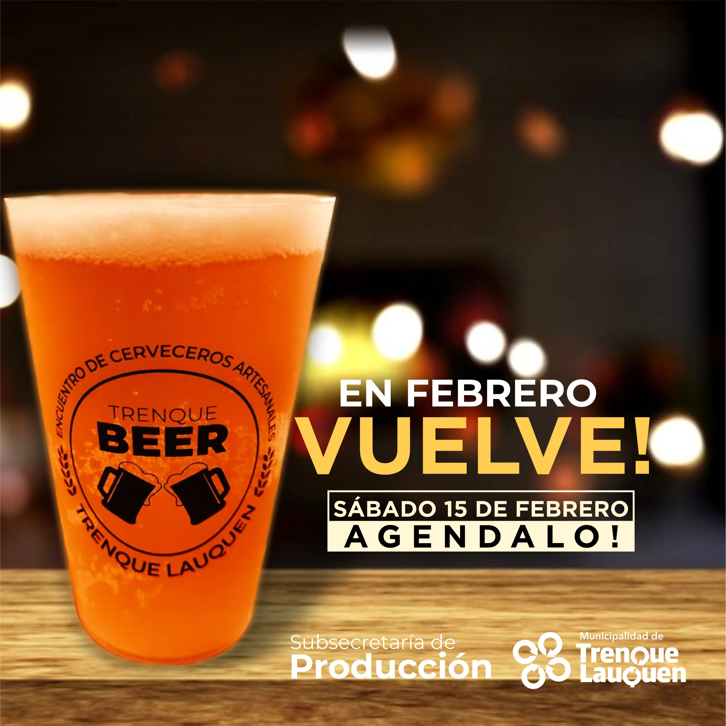 ECO VASOS EN EL TRENQUE BEER